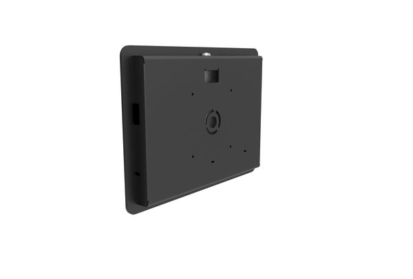 Compulocks Rokku - Asennuskomponentti (kotelo) tuotteelle tabletti - lukittava - korkeatasoinen alumiini - musta -kiinnitysliit&auml;nt&auml;: 100 x 100 mm - sein&auml;&auml;n asen
