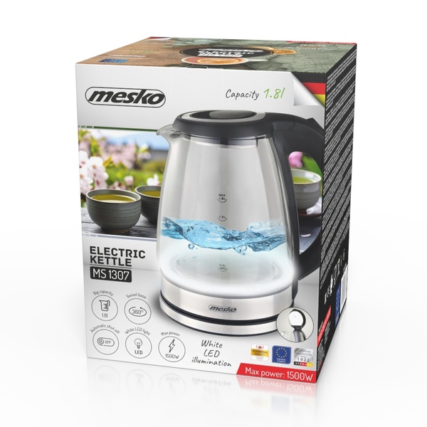 ADLER MS 1307 vattenkokare, 1,8 l, 1400 W
