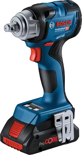 Bosch cordless impact wrench GDS 18V-330 HC Professional, 18Volt (blue/black, 2x Li-Ion battery ProCORE18V 4.0Ah, Bluetooth module, in L-BOXX)