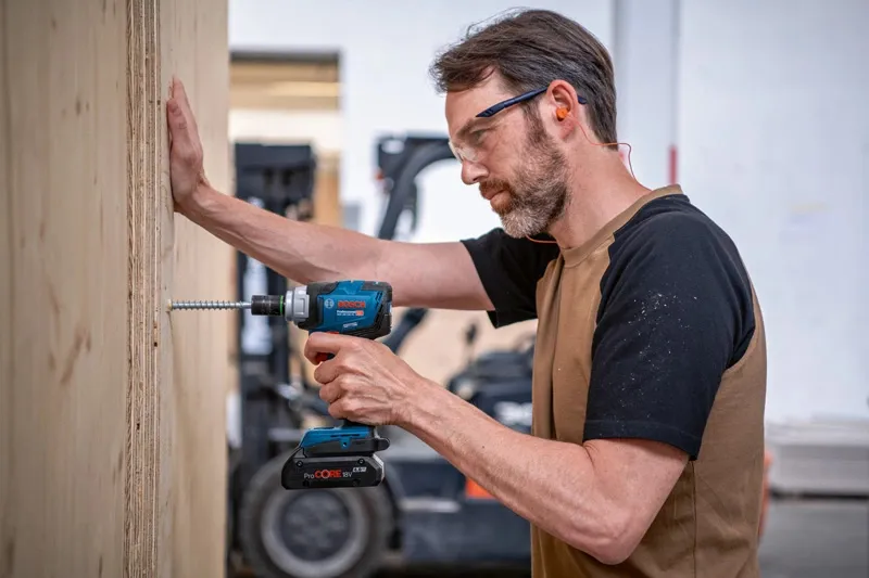 Bosch cordless impact wrench GDS 18V-330 HC Professional solo (blue/black, without battery and charger)