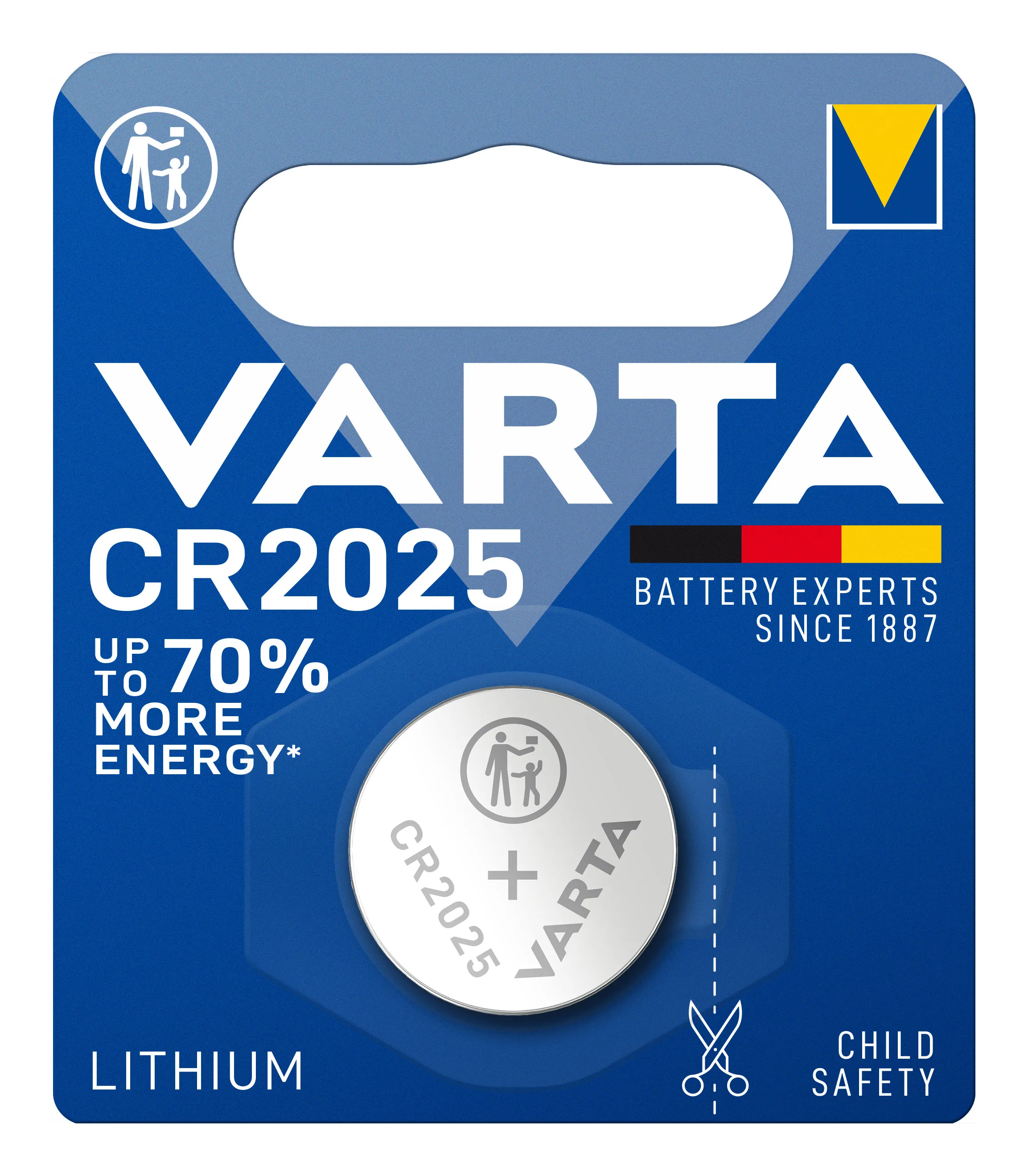 CR2025 - 170 mAh, 20mm