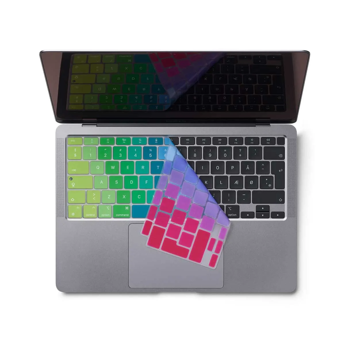 Philbert tangentbordsskydd f&ouml;r MacBook Air 2020 - Regnb&aring;ge