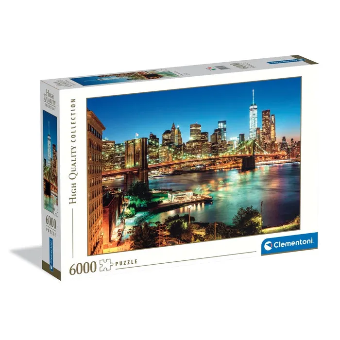 Clementoni High Quality Collection Brooklyn Bridge Lights -palapeli, 6000 palaa