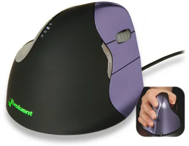 Evoluent VerticalMouse 4, liten h&ouml;ger - vertikal mus