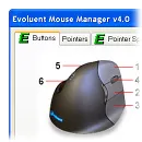 Evoluent VerticalMouse 4, liten h&ouml;ger - vertikal mus
