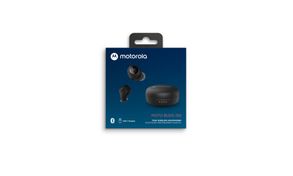 Motorola Moto Buds 150 bluetooth -h&ouml;rlurar, svart