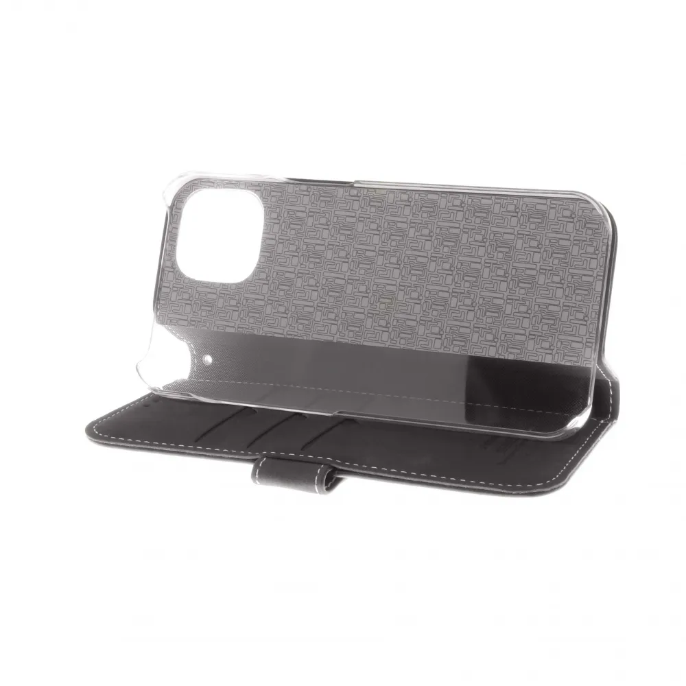 Insmat Flip Case, iPhone 14 -lompakkokotelo, Musta