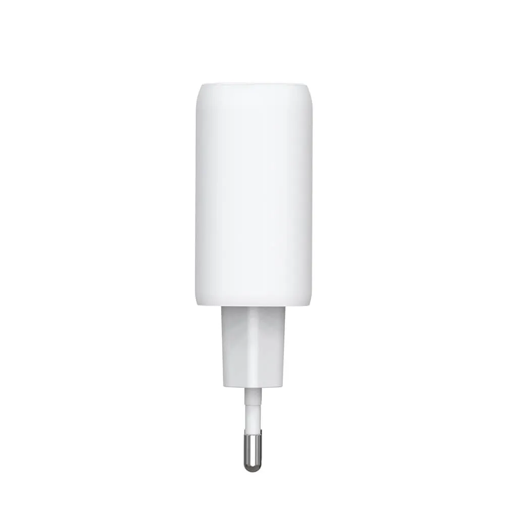 GEAR Charger 220V 1xUSB-C + 1xUSB-A PD/PPS 30W  + 18W QC White