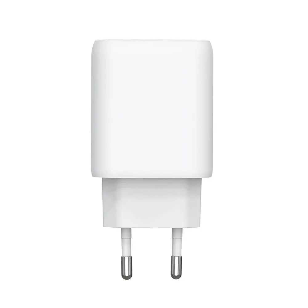 GEAR Charger 220V 1xUSB-C + 1xUSB-A PD/PPS 30W  + 18W QC White