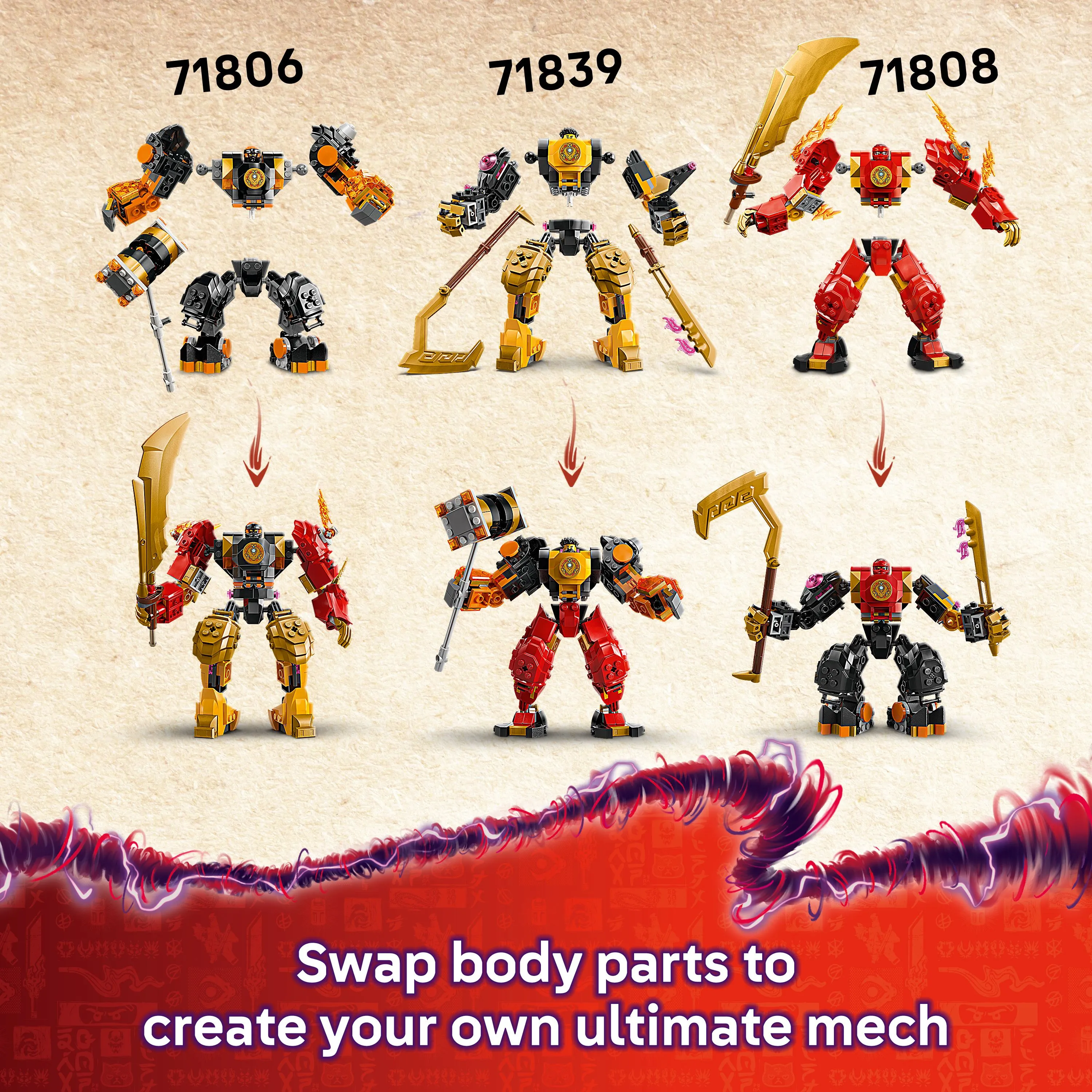 LEGO NINJAGO Arinin spinjitzu-taistelurobotti 71839