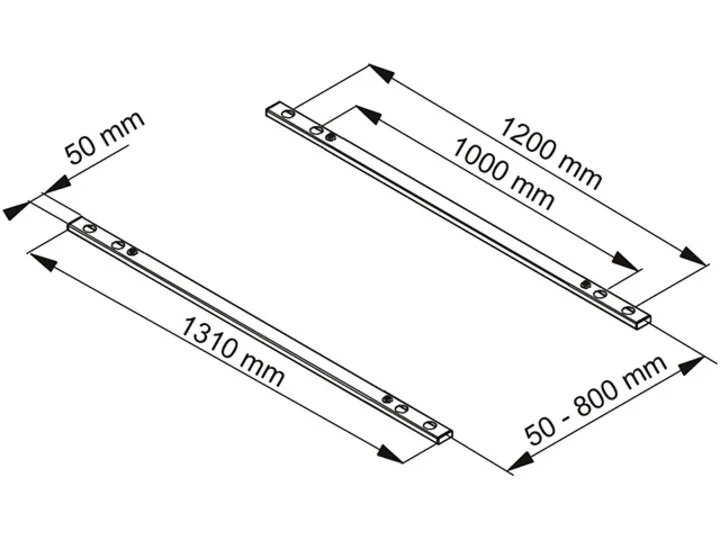 Multibrackets - Asennuskomponentti ( 2 VESA-adapteria ) tuotteelle LCD nestekiden&auml;ytt&ouml; / plasma TV - ter&auml;s - white epoxy -n&auml;yt&ouml;n koko: alkaen 90"