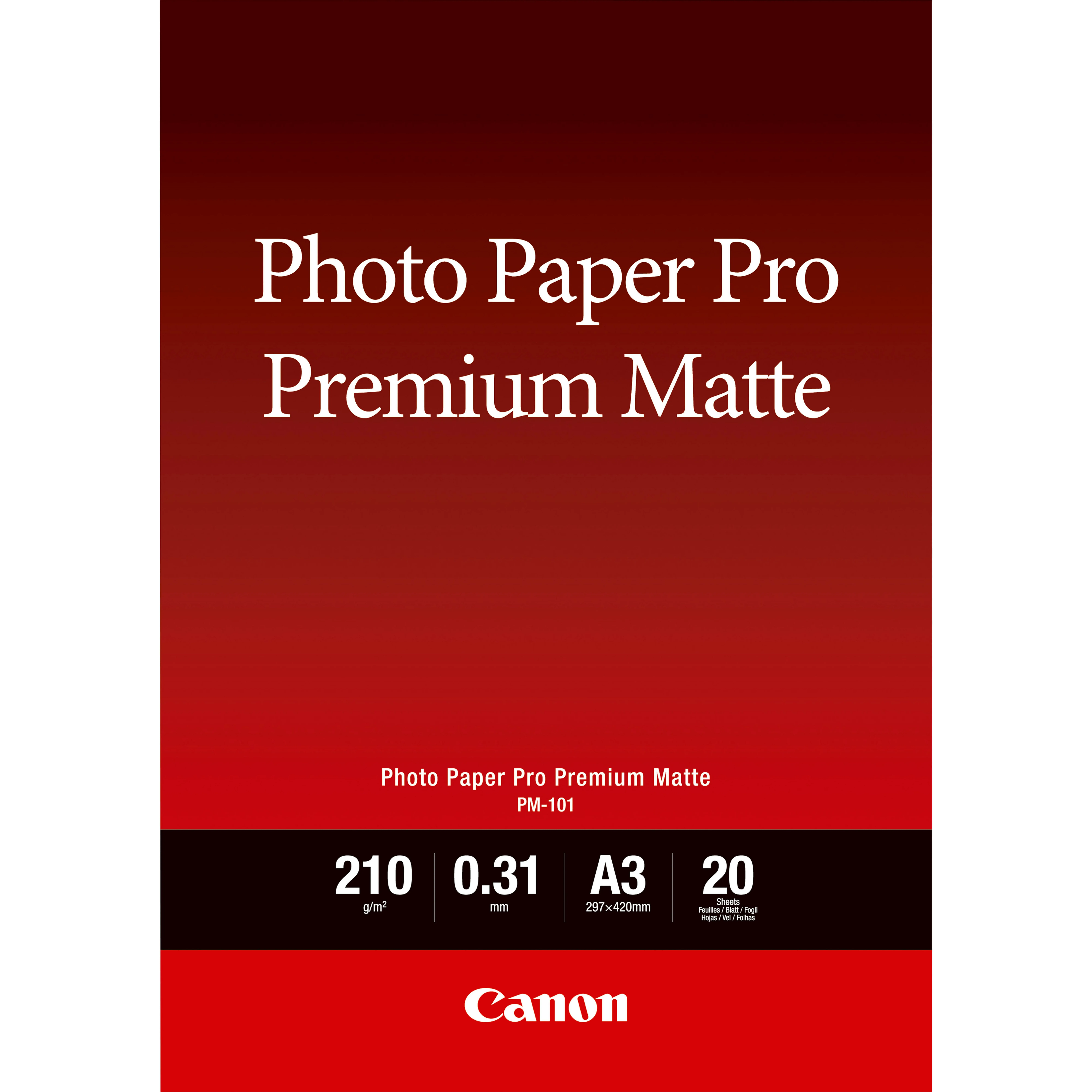A3 PM-101 Premium Matt Photo Paper (20)