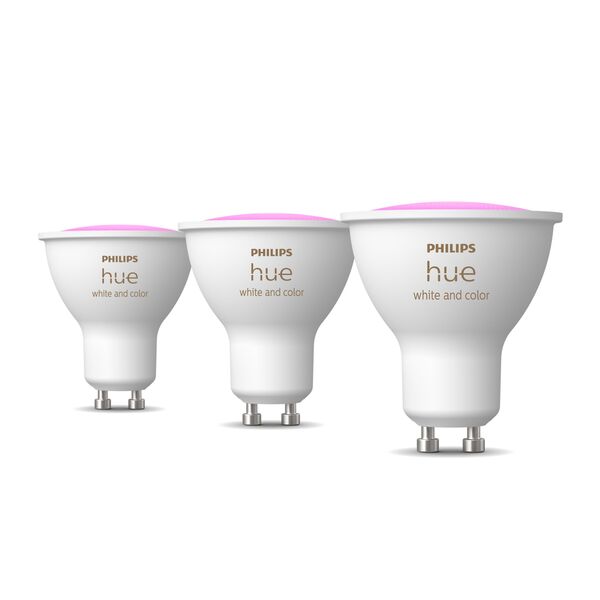 Philips Hue Xamento Inf&auml;lld LED-spotlight 3-pack White and Colour Ambiance GU10 IP44 Svart