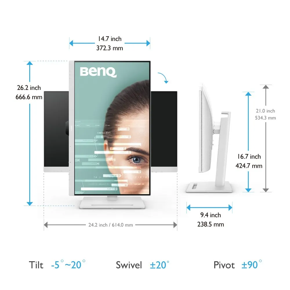 BenQ GW2790QT 27" QHD, IPS Monitor with USB-C hub