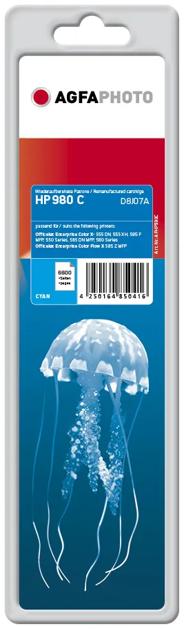 AgfaPhoto APHP980C -mustekasetti, cyan