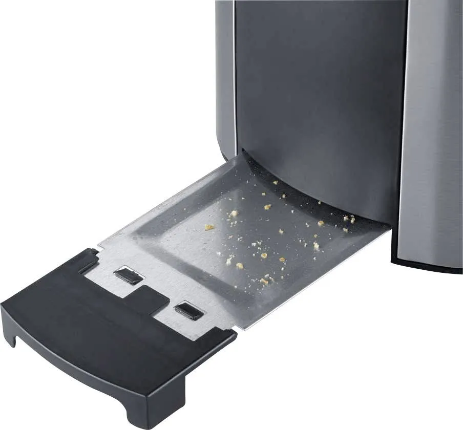 Severin AT2589 - toaster, 2 slice(s),  Black, Stainless steel