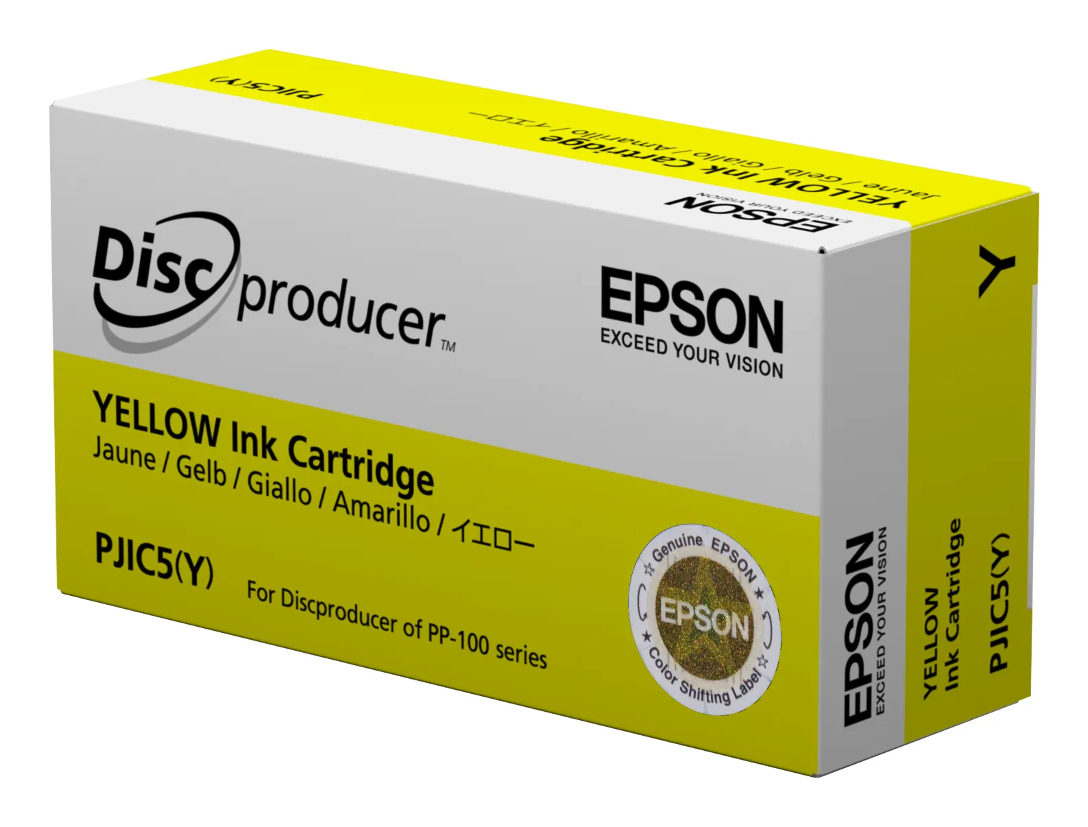 Epson Discproducer Ink PJIC7 bl&auml;ckpatron, gul, 10 st
