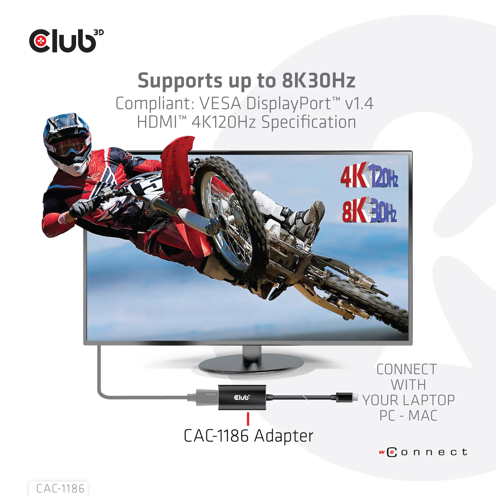 Club 3D Mini DisplayPort 1.4 - HDMI 2.1 active - adapter