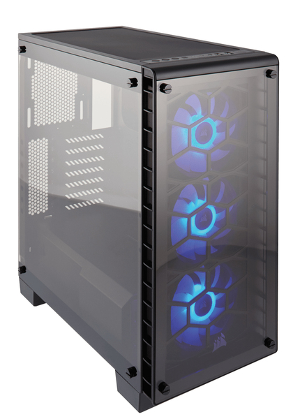 Corsair Crystal Series 460X RGB Tempered Glass Compact Mid-Tower ATX Case