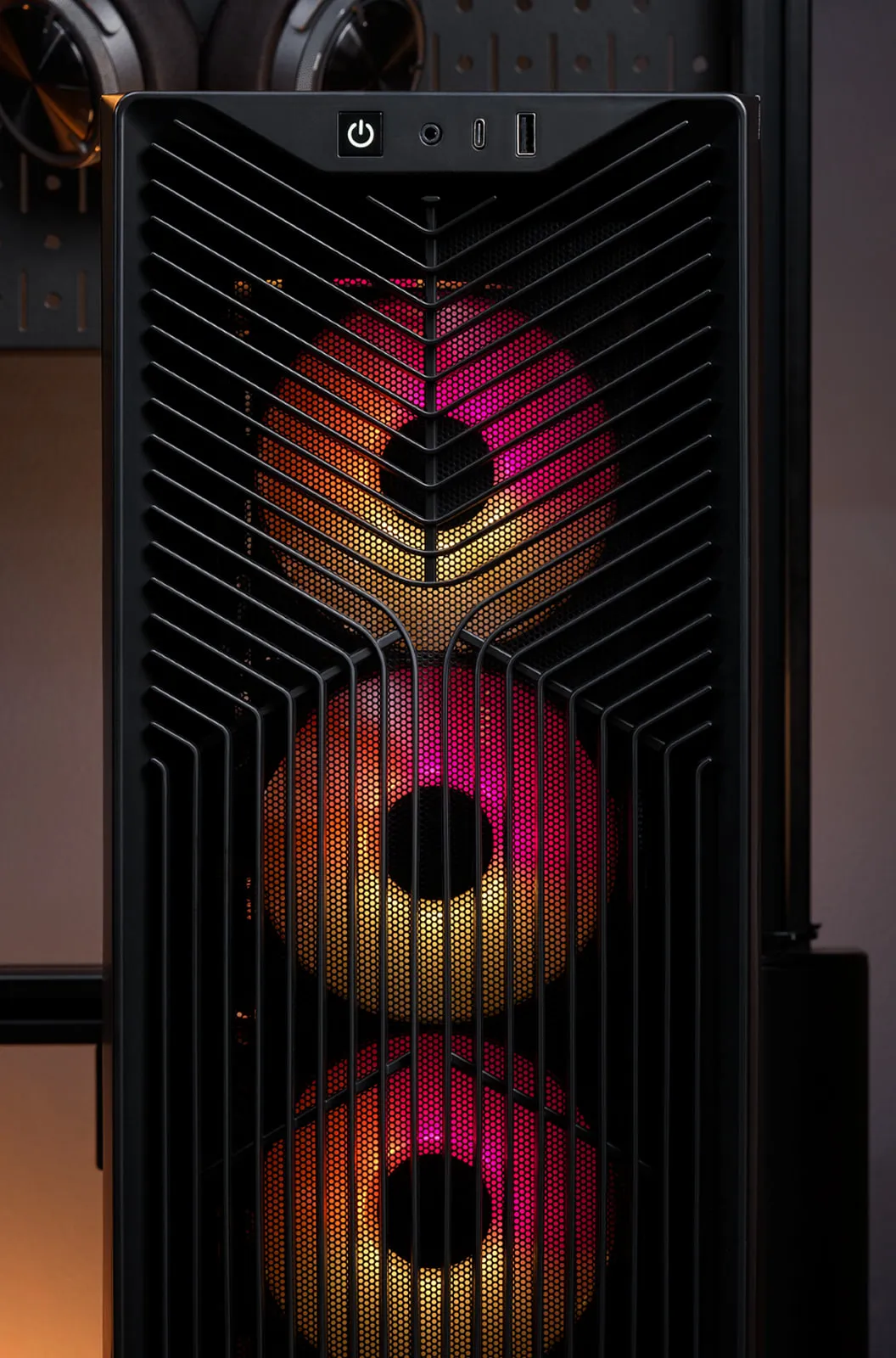 Corsair 3200D RS ARGB Midi-Tower Case with window and RGB lighting, Black