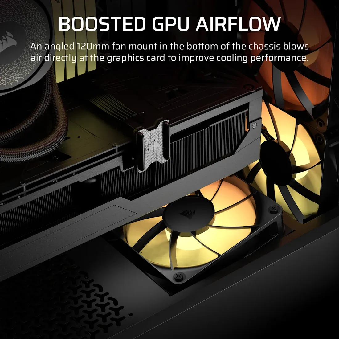 Corsair 3200D RS ARGB Midi-Tower Case with window and RGB lighting, Black