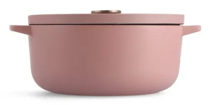 KitchenAid gjutj&auml;rnsgryta 26 centimeter rosa
