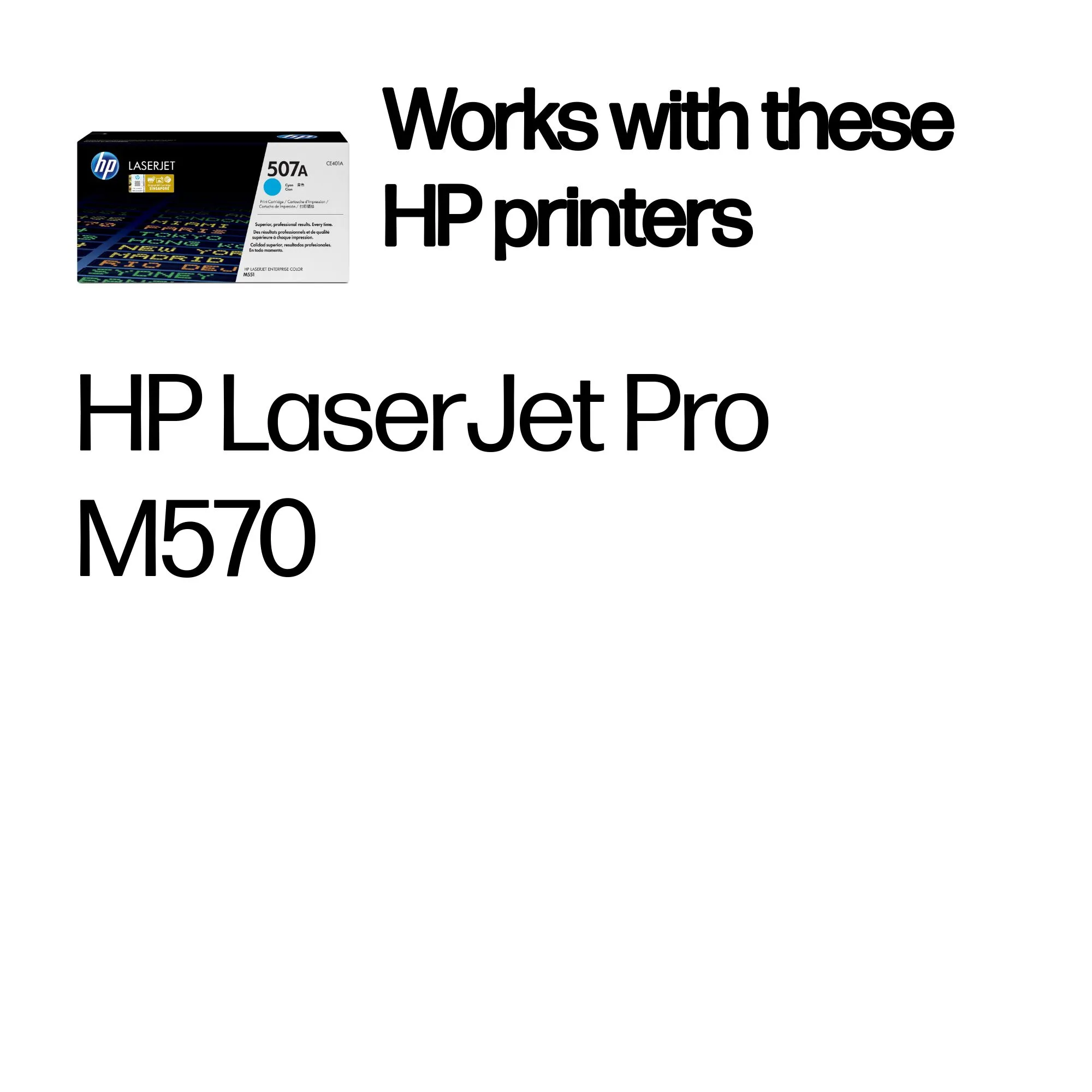 HP Toner 507A cyan HV LaserJet Enterprise 500 color M551n 6000 Seiten