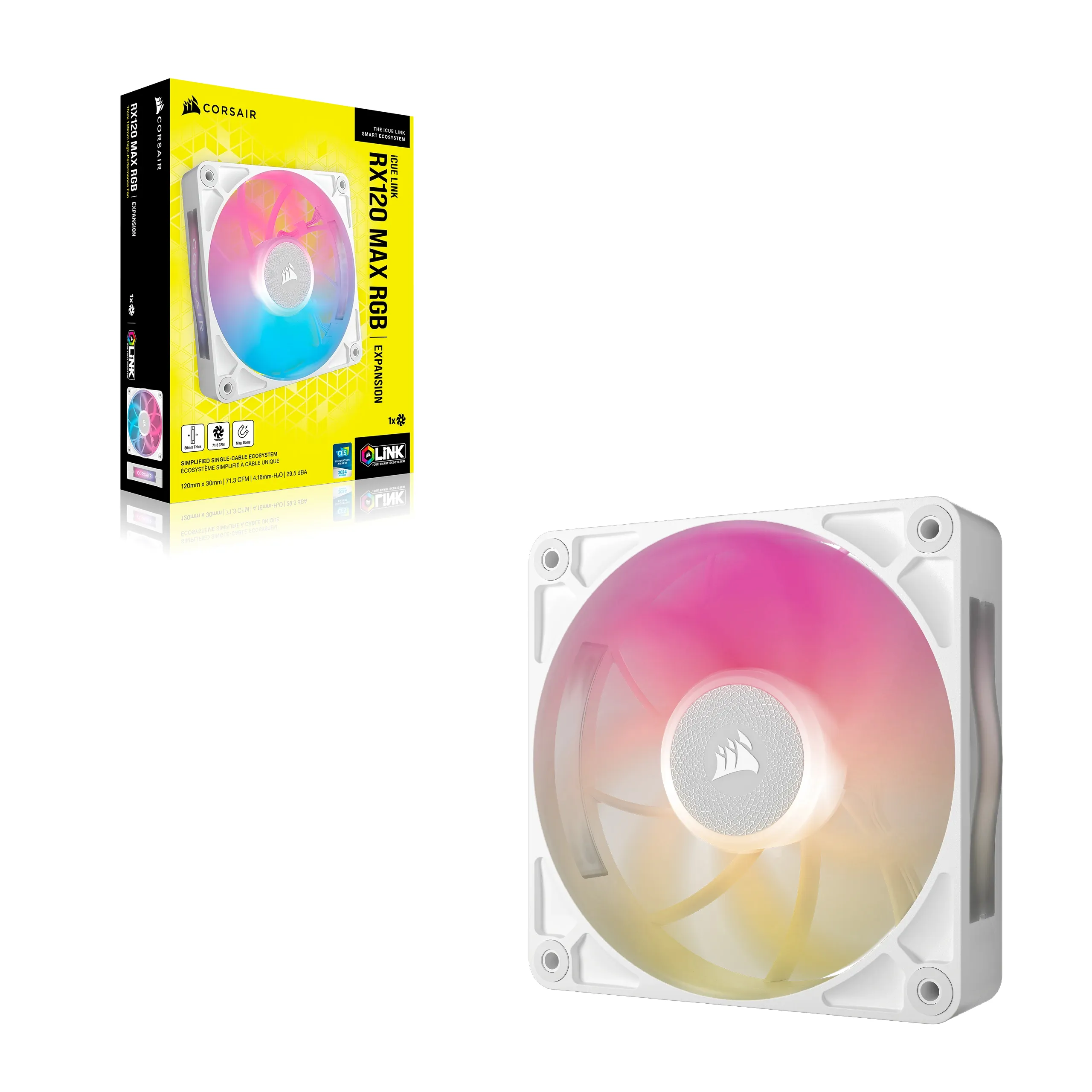 Case Acc Corsair Fan iCUE LINK RX120 RGBMax 1x12wh