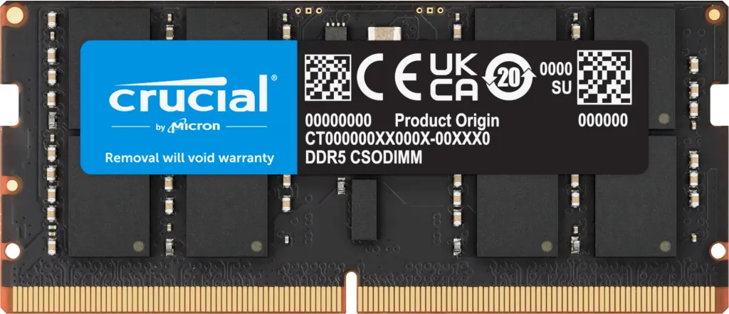 Crucial CT16G64C52CS5 16GB (1 x 16GB) DDR5 6400 MT/s, 52 - memory