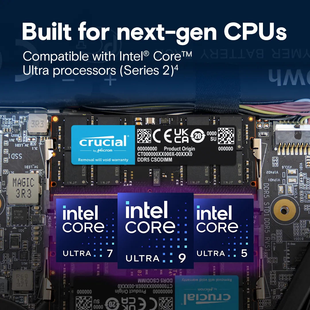 Crucial CT16G64C52CS5 16GB (1 x 16GB) DDR5 6400 MT/s, 52 - memory