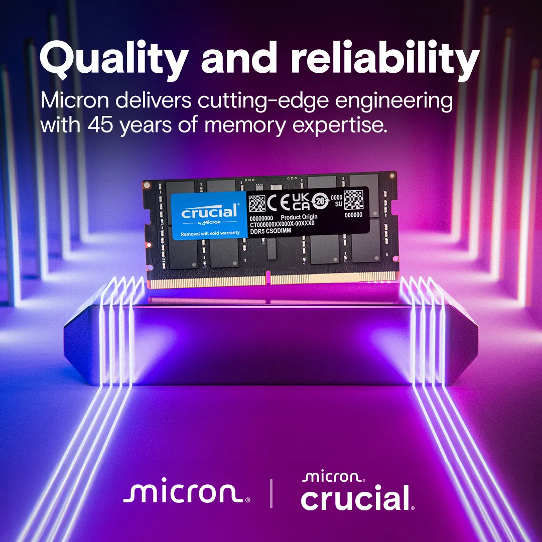 Crucial CT16G64C52CS5 16GB (1 x 16GB) DDR5 6400 MT/s, 52 - memory