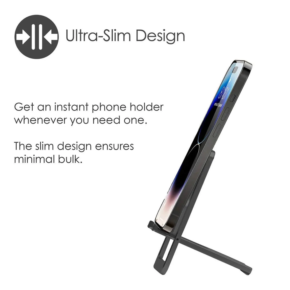 DESIRE2 Ultra Slim Phone Holder Aluminium Dark Grey