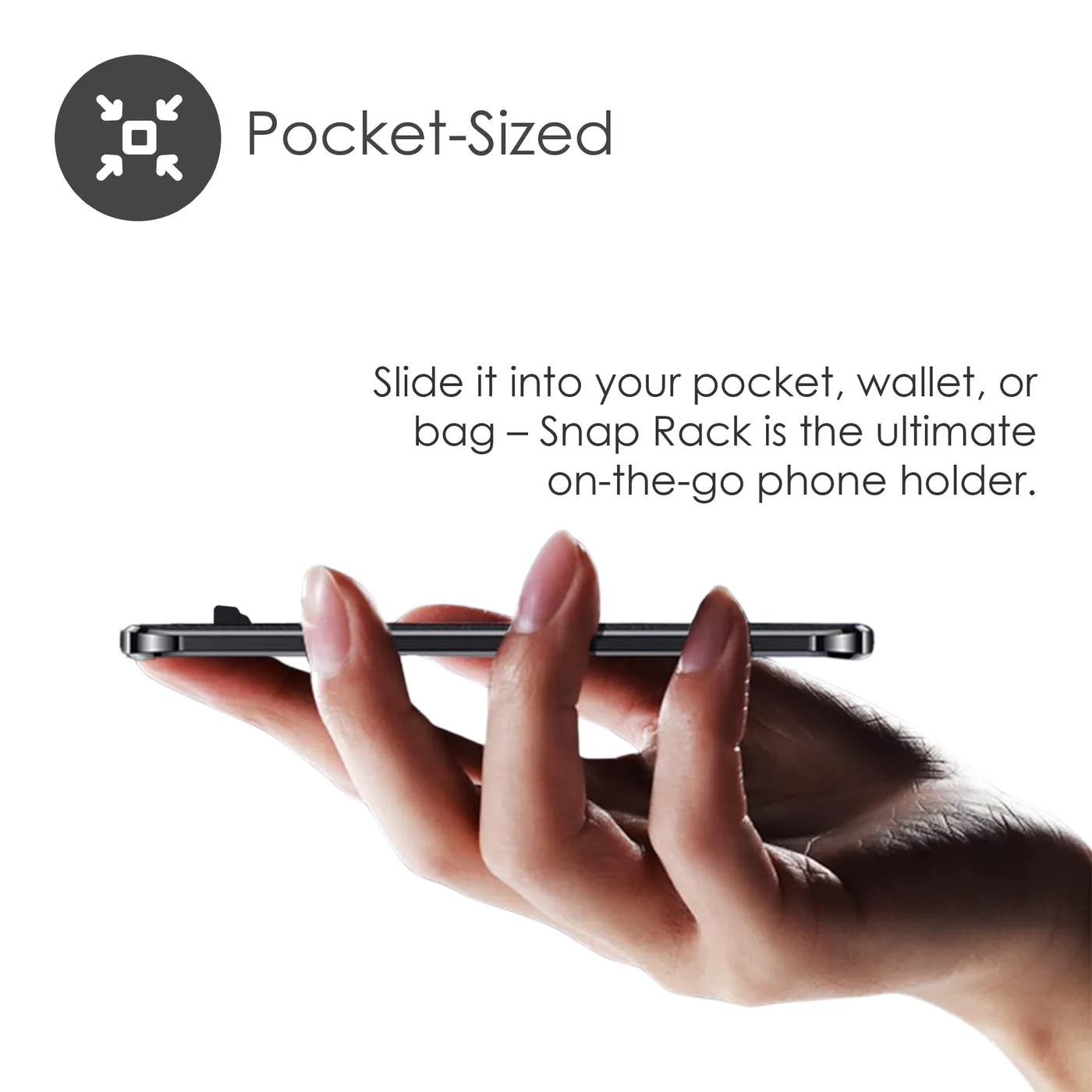 DESIRE2 Ultra Slim Phone Holder Aluminium Dark Grey