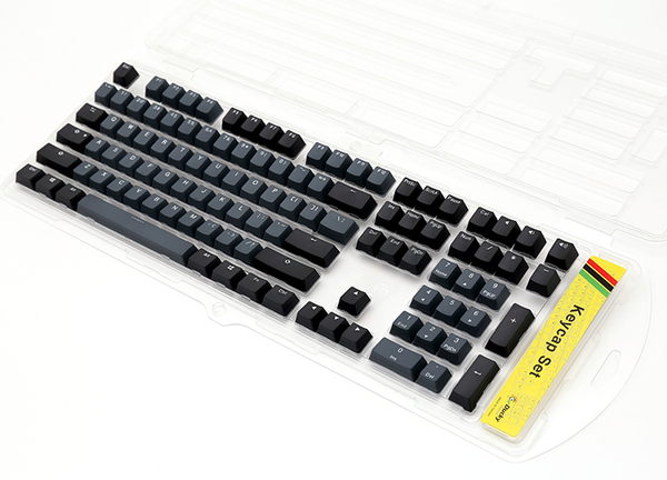 Ducky Skyline Keycap Set - double shot PBT - grå