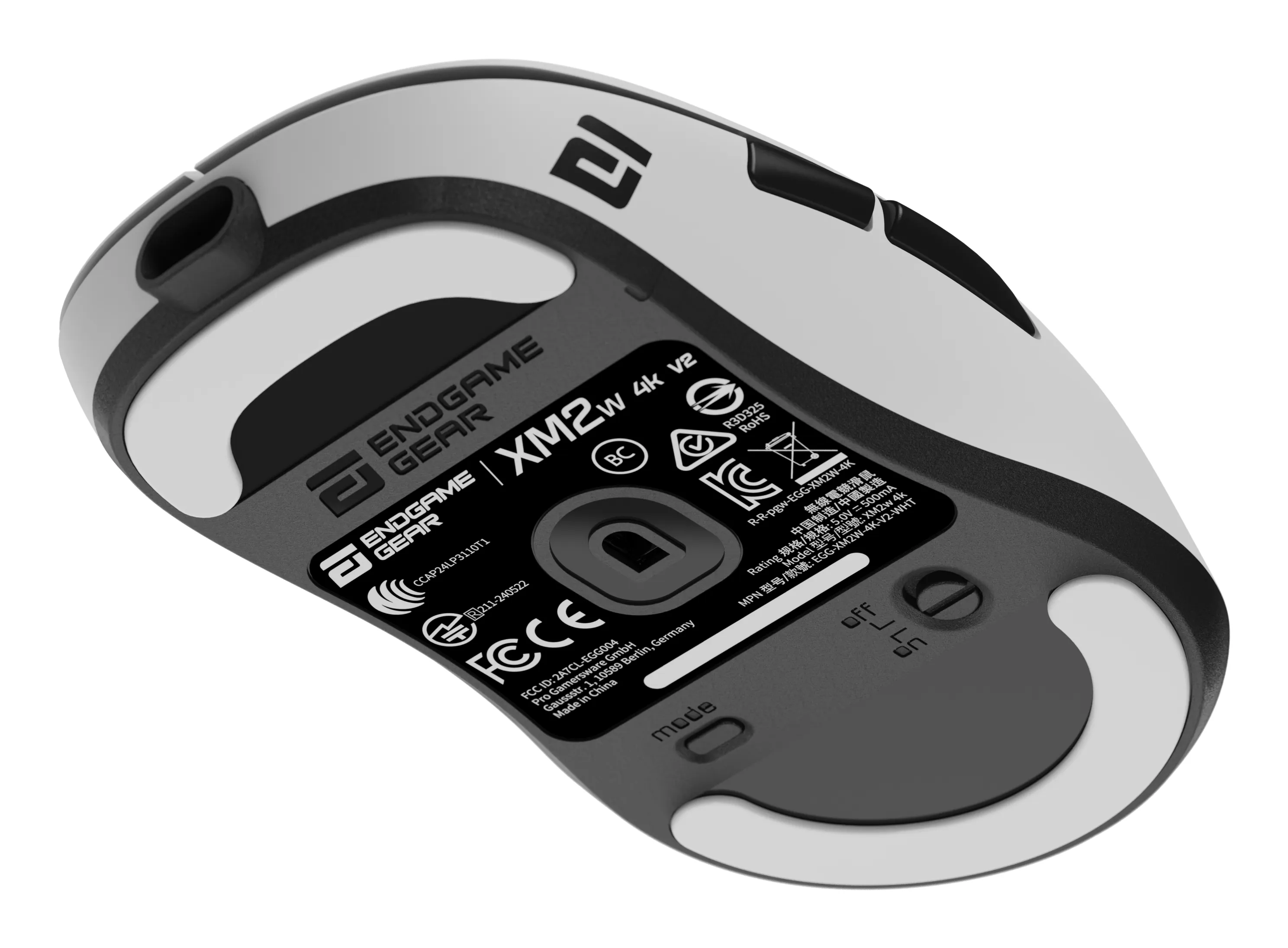 Endgame Gear XM2w 4k tr&aring;dl&ouml;s gamingmus, vit