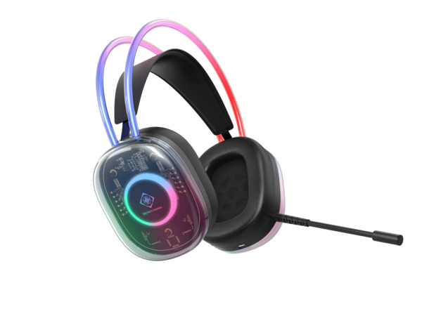 Deltaco Gaming DH230 RGB Semi-Transparent - spelheadset