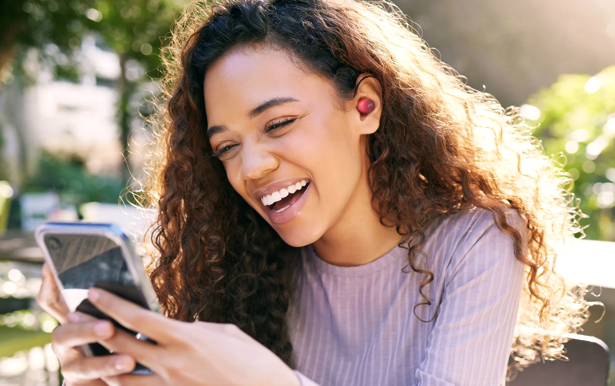 JVC Gumy Mini HA-A6T-R-U Wireless Earbuds, Red