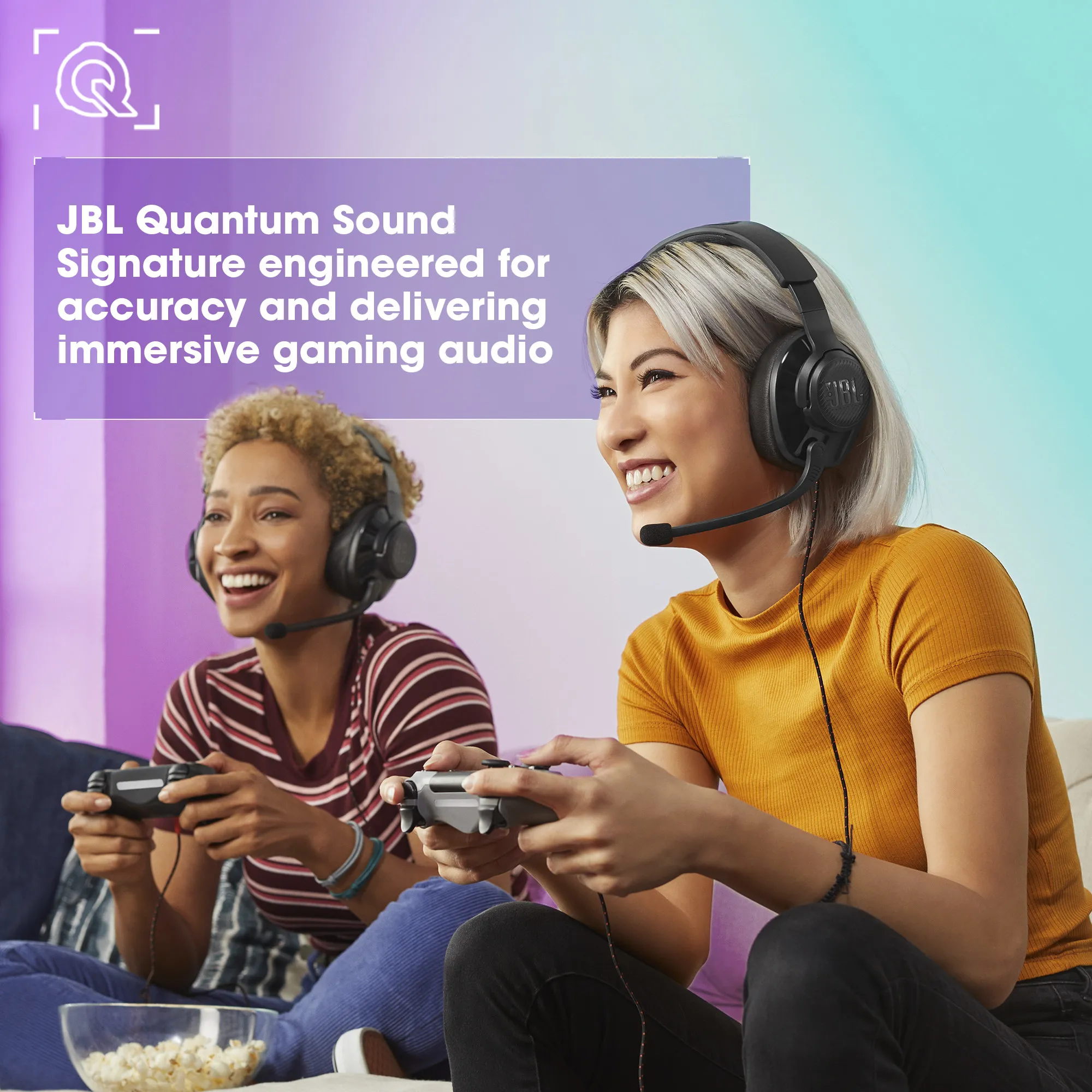 JBL Quantum 200 - spelh&ouml;rlurar, svart