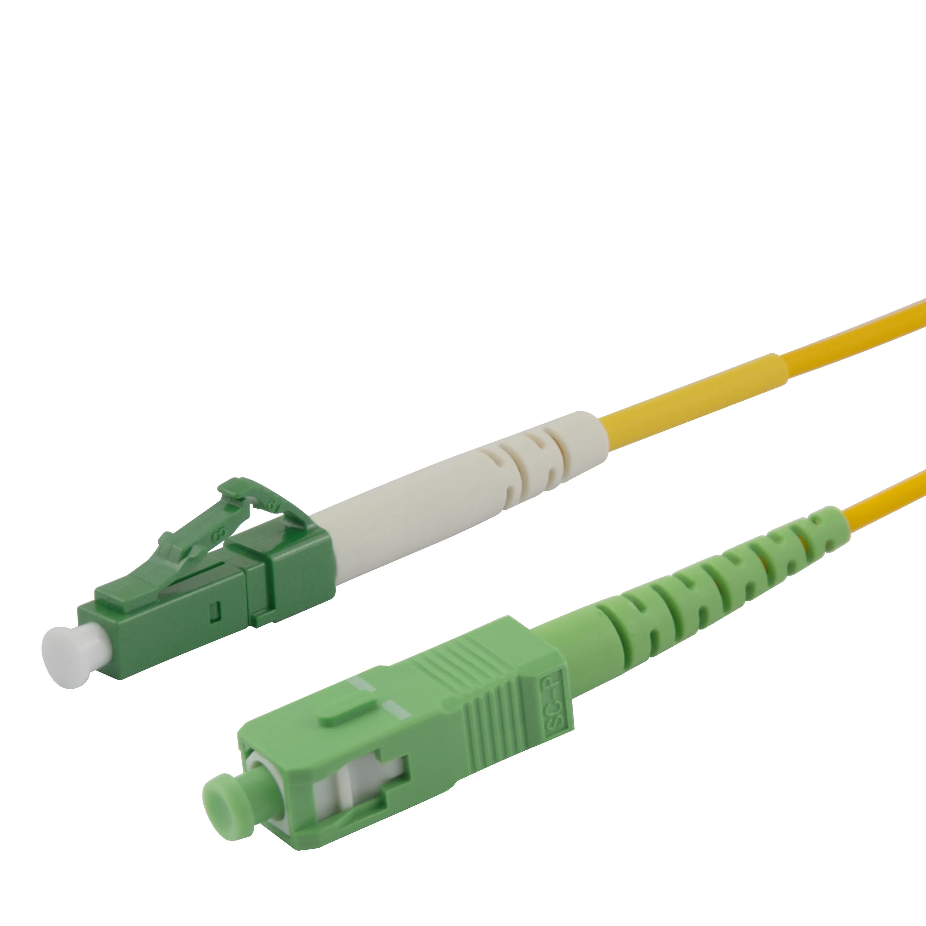 Deltaco OS2 LSZH LC-SC 1.5m Fiber Optic Cable, Yellow