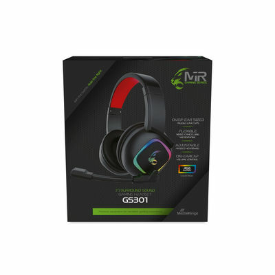 Headphones/Headset Wired Head-Band Gaming Black, Red