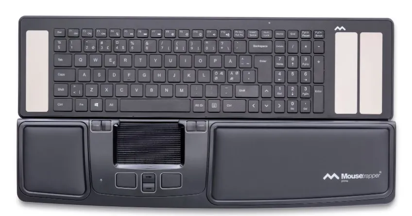 Mousetrapper Prime - wireless roller mouse, black