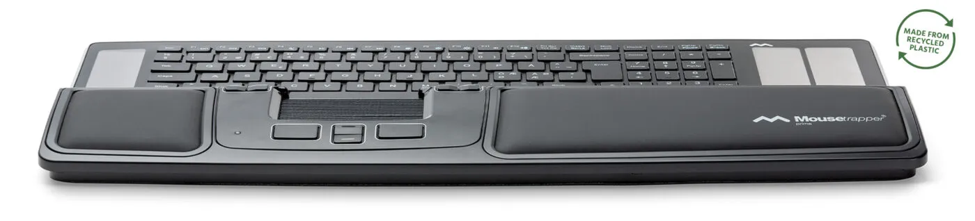 Mousetrapper Prime - wireless roller mouse, black