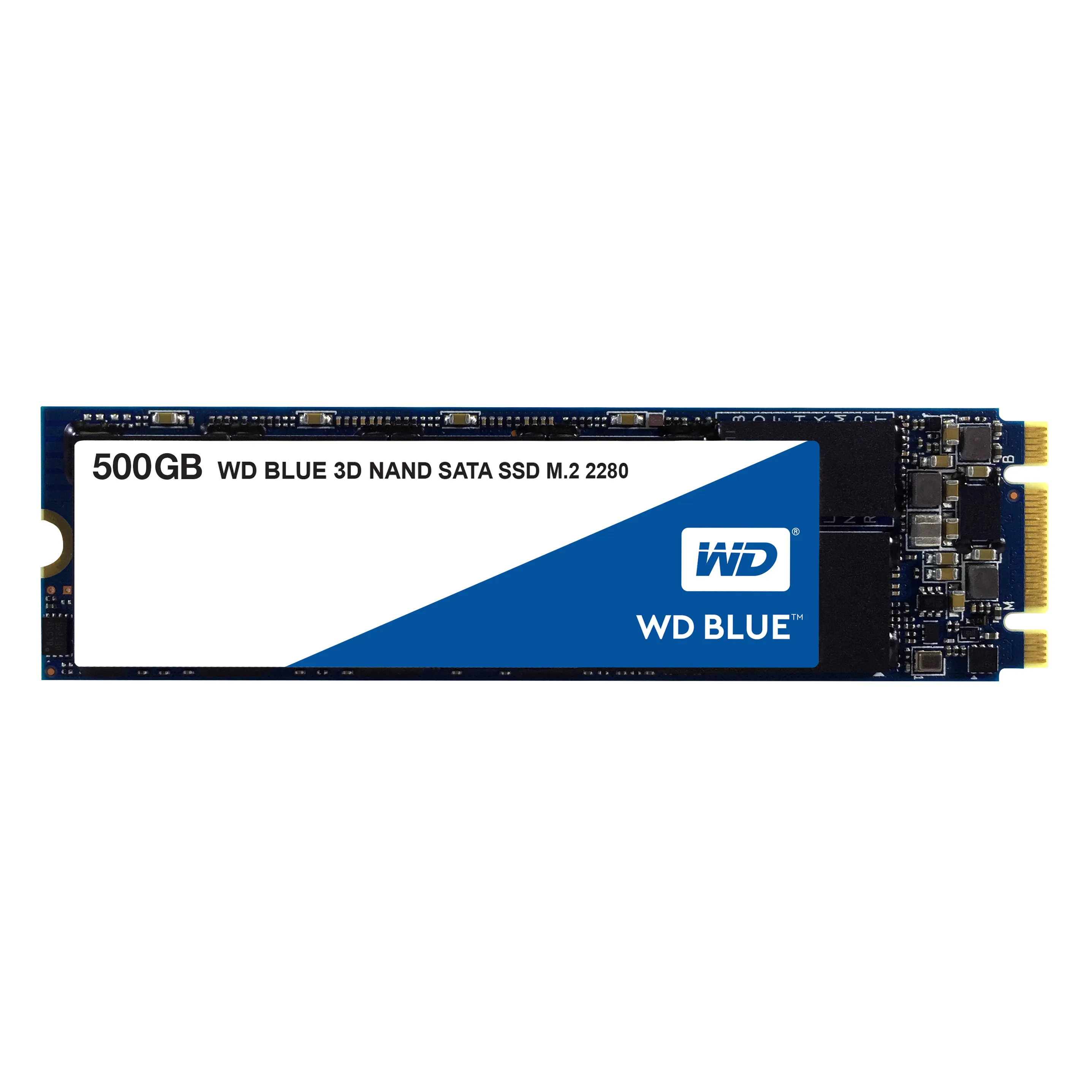 WD Blue 500 Gt, SATA III, 3D NAND, M.2 2280 -SSD-levy