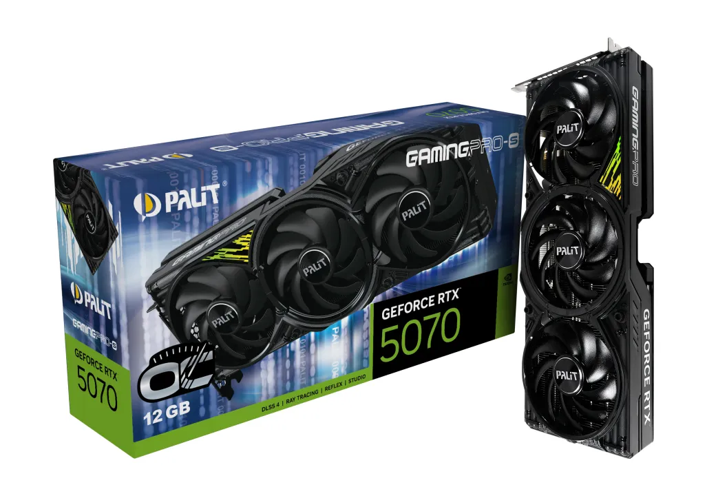 Palit GeForce RTX5070 GamingPro-S OC 12 GB + NVIDIA Bundle: Borderlands 4