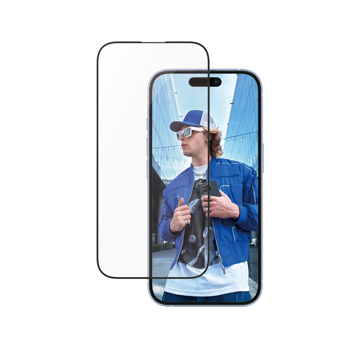 PanzerGlass Ultra-Wide Fit, Aluminium Frame, iPhone 16 -panssarilasi