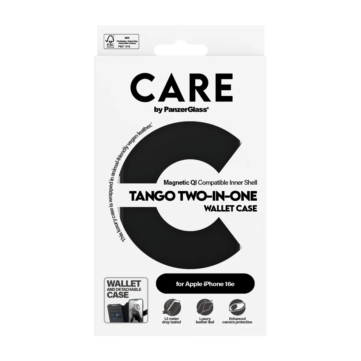 CARE iPhone 16e Feature Tango Two-in-One Wallet