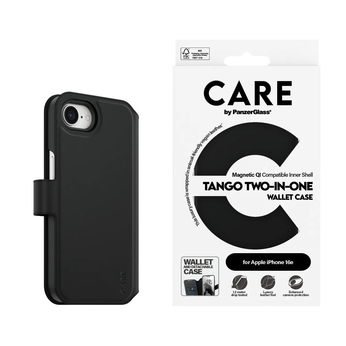 CARE iPhone 16e Feature Tango Two-in-One Wallet