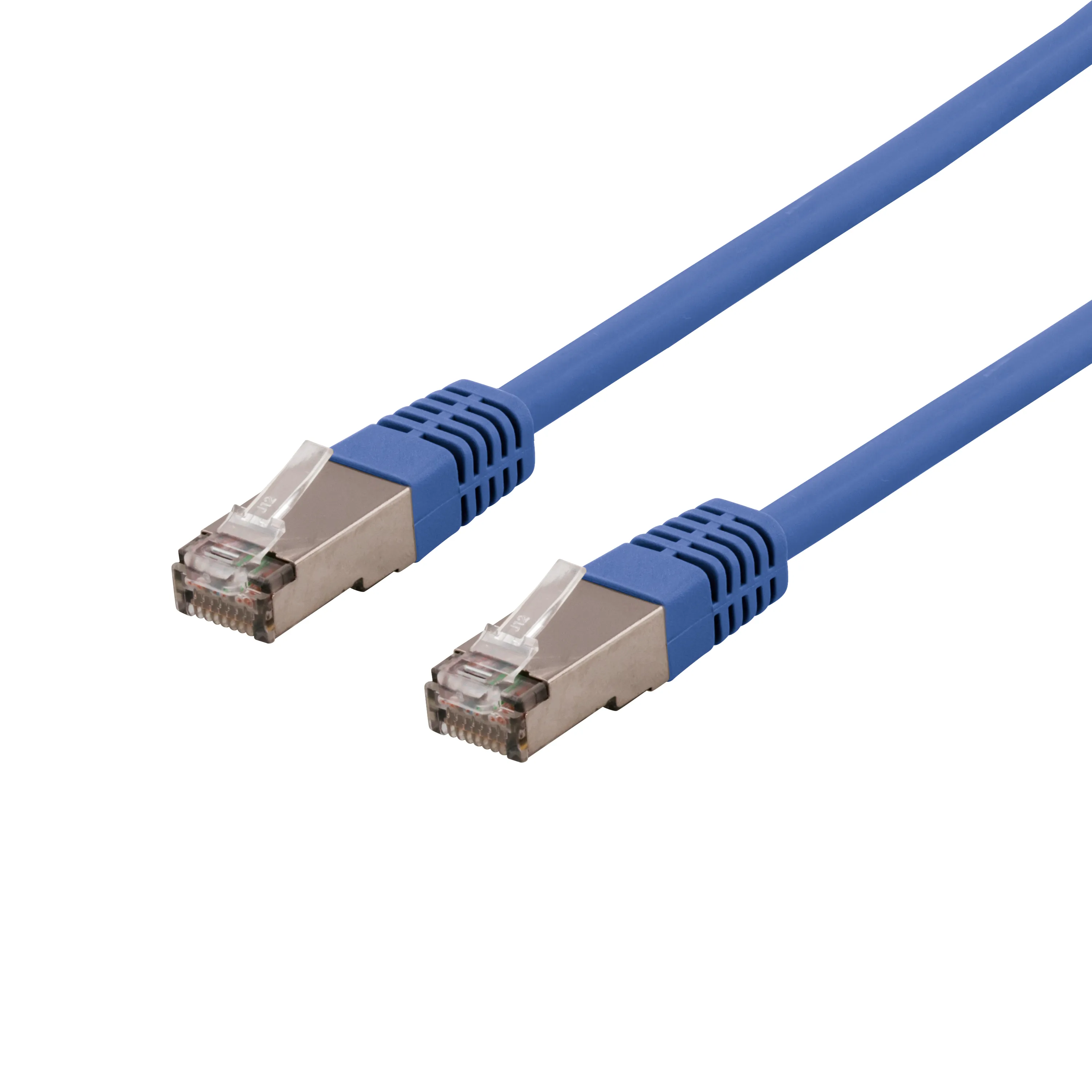 Deltaco Cat6a U/FTP - network cable, 0.5 m, Blue