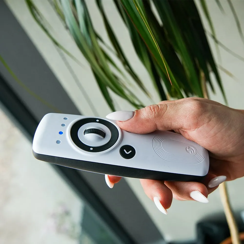 Shelly BLU Remote Control ZB &ndash; Bluetooth-/Zigbee-fj&auml;rrkontroll f&ouml;r styrning av Shelly- och BTHome-enheter, vit