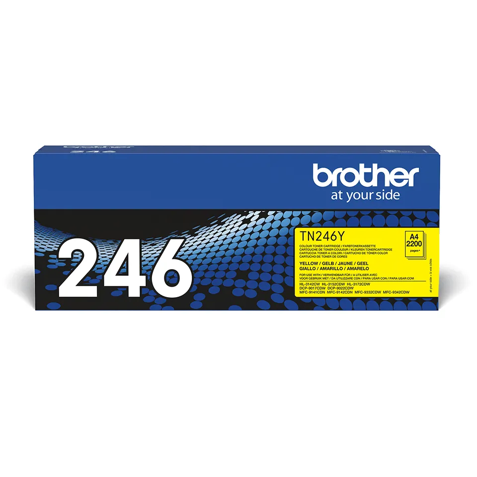 Brother TN246Y-laserv&auml;rikasetti, keltainen